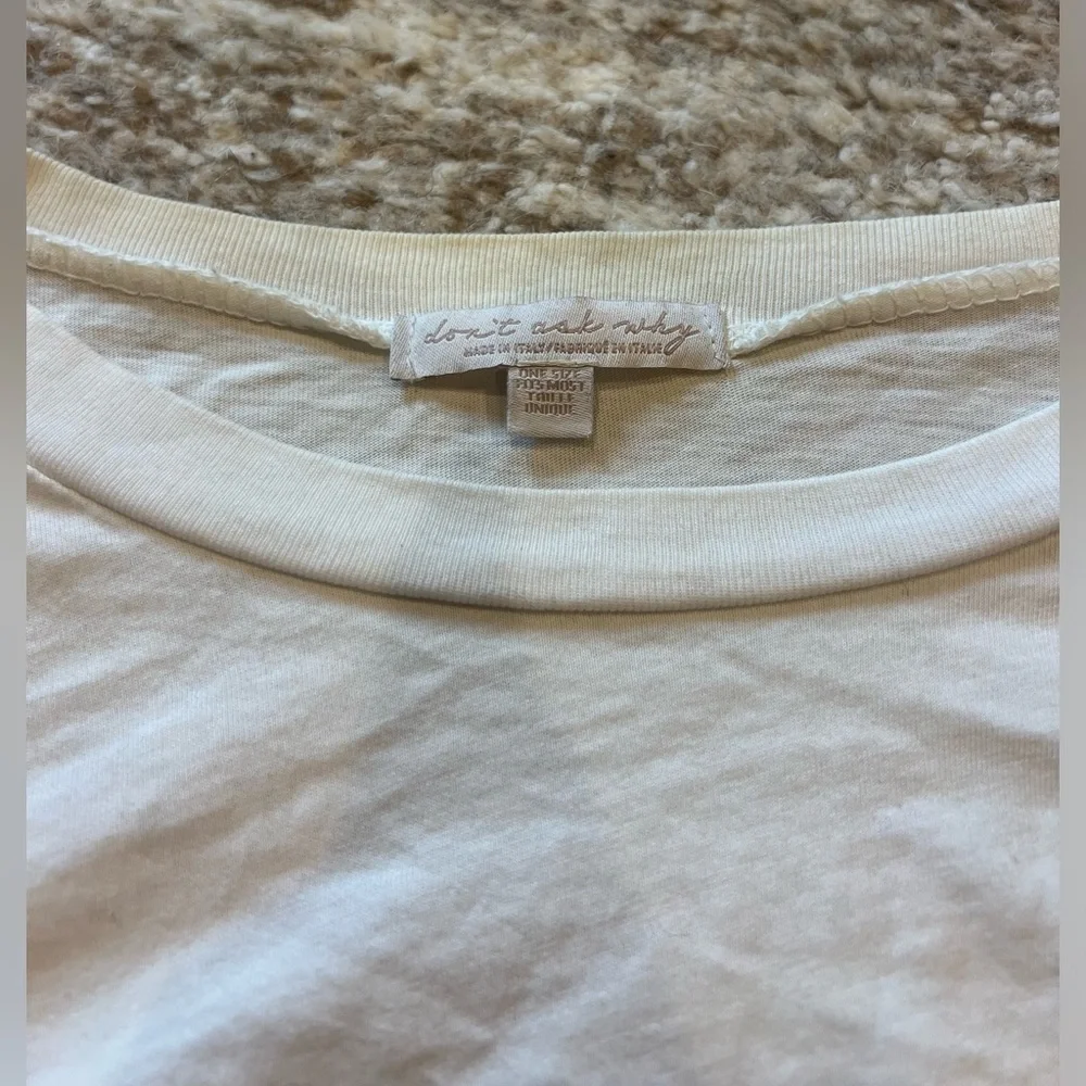 White Lace-Up Women's Top